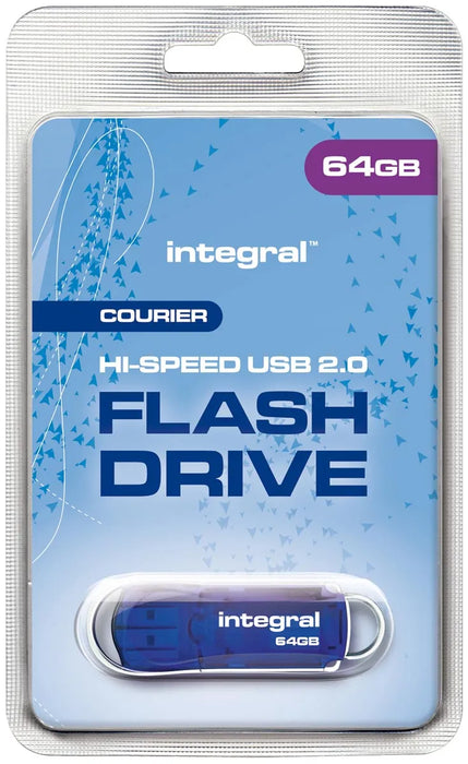 Integral Courier USB 2.0 stick, 64 GB - Snelle Plug & Play USB Stick met 64 GB Capaciteit