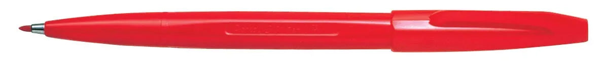 Pentel Sign Pen S520 Rood met 80% gerecycled materiaal