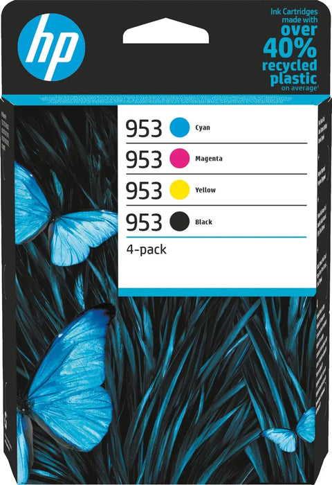 HP inktcartridge 953, 630-900 pagina's, OEM 6ZC69AE, 4 kleuren -