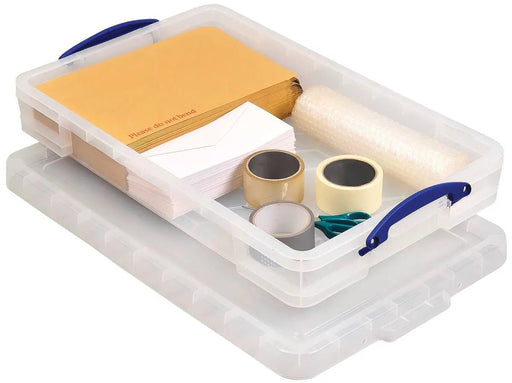 Really Useful Box opbergdoos 20 liter, transparant - OfficeTown